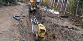 Разработка траншеи под трубопровод